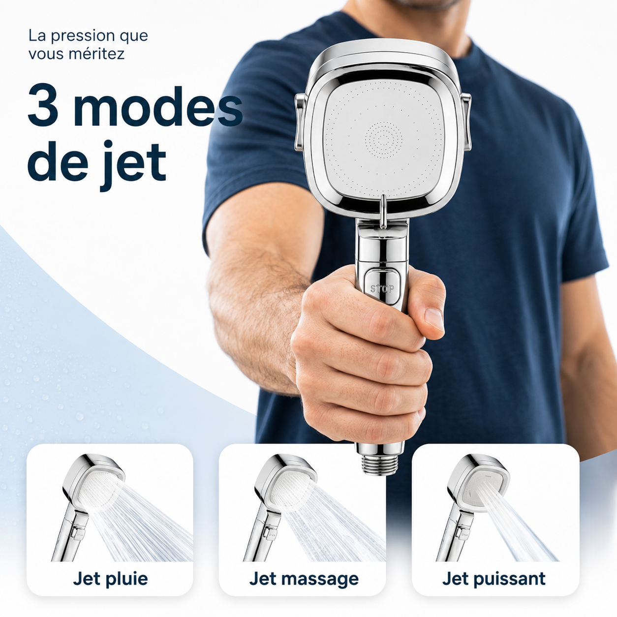 Pommeau de Douche Haute Pression