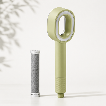 Pommeau de douche à filtration charbon actif