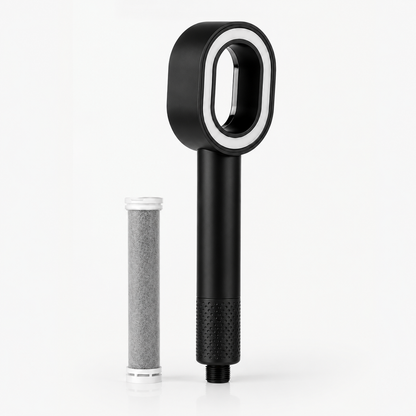 Pommeau de douche à filtration charbon actif