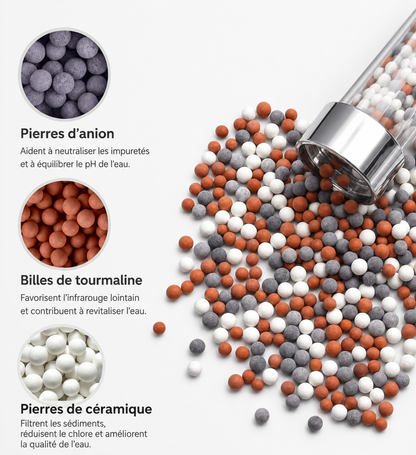 Pommeau de Douche à Micro-Billes Anti-Calcaire