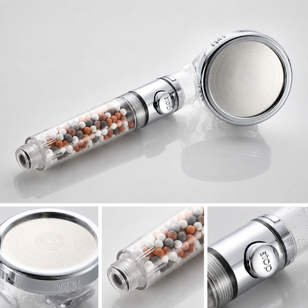 Pommeau de Douche à Micro-Billes Anti-Calcaire