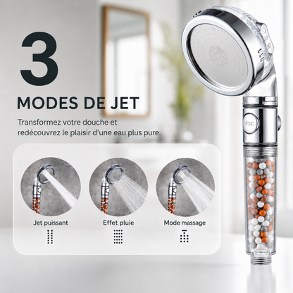 Pommeau de Douche à Micro-Billes Anti-Calcaire
