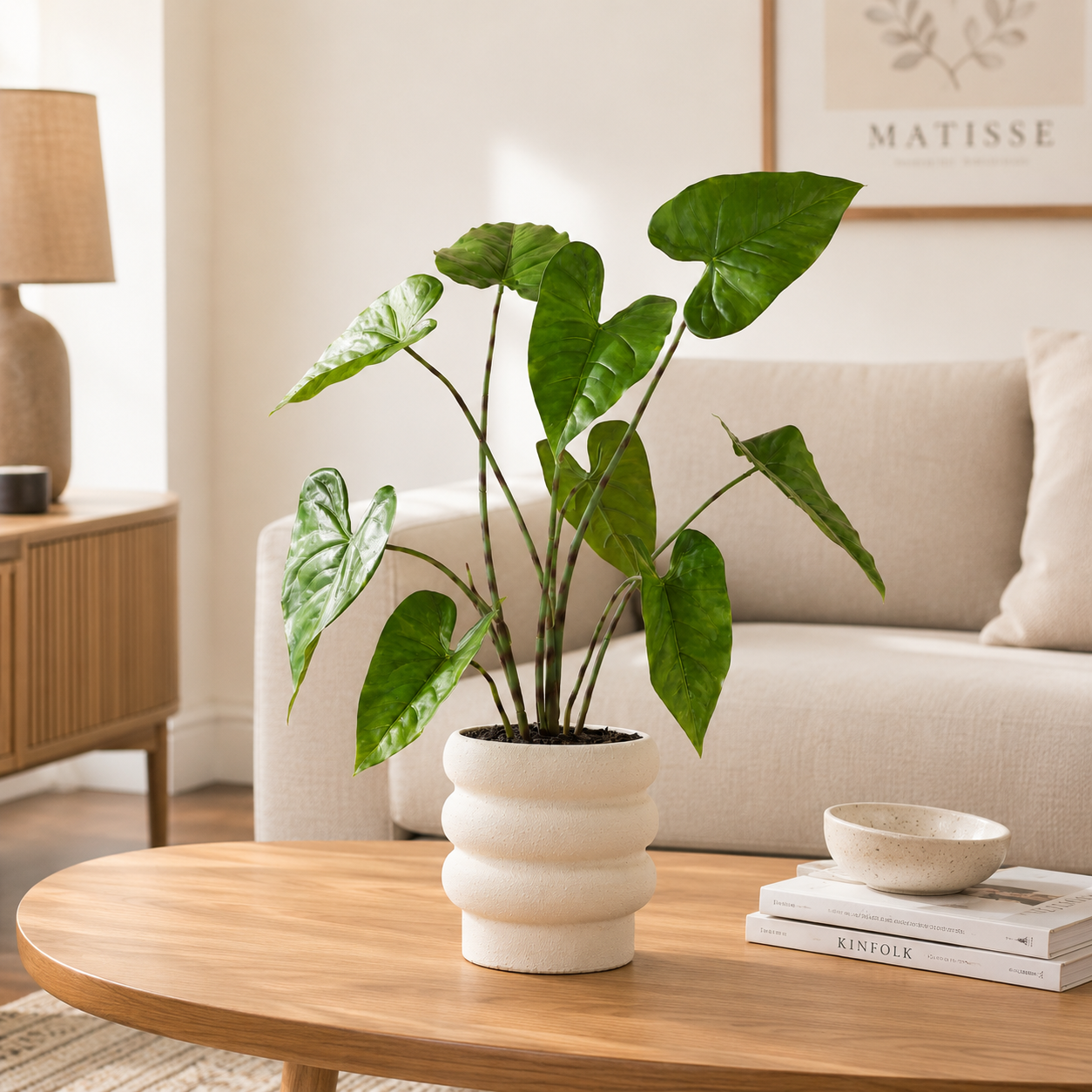 Plante artificielle - Alocasia zebrina 75 cm