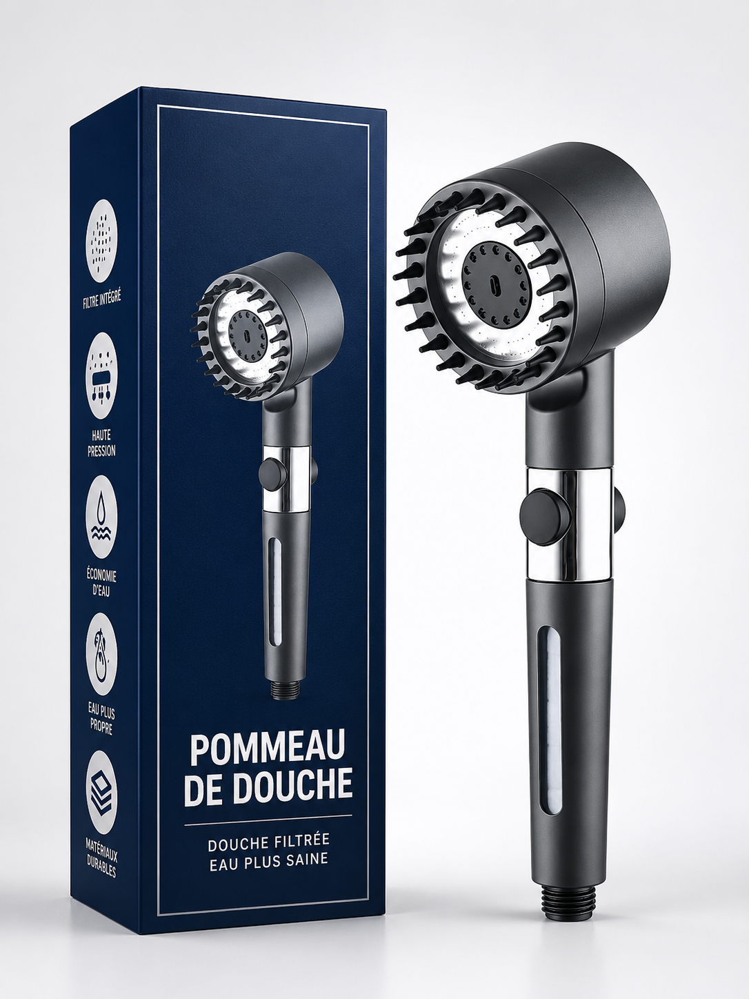 Pommeau de douche 3-en-1-HydroShower